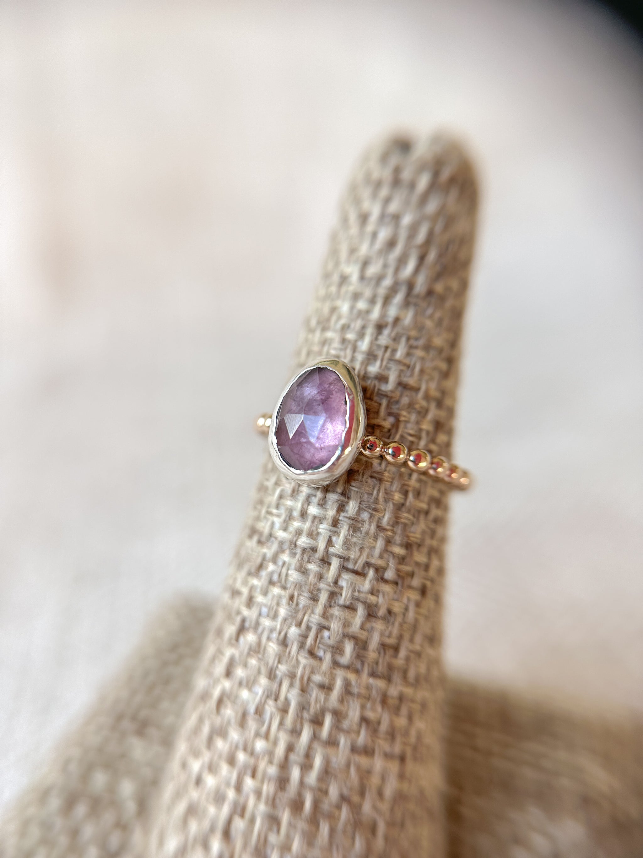 ☆nff☆ bright gem ringpink nff1 Patsy: 0.81ct Heart Cut Pink Sapphire Ice CZ Promise